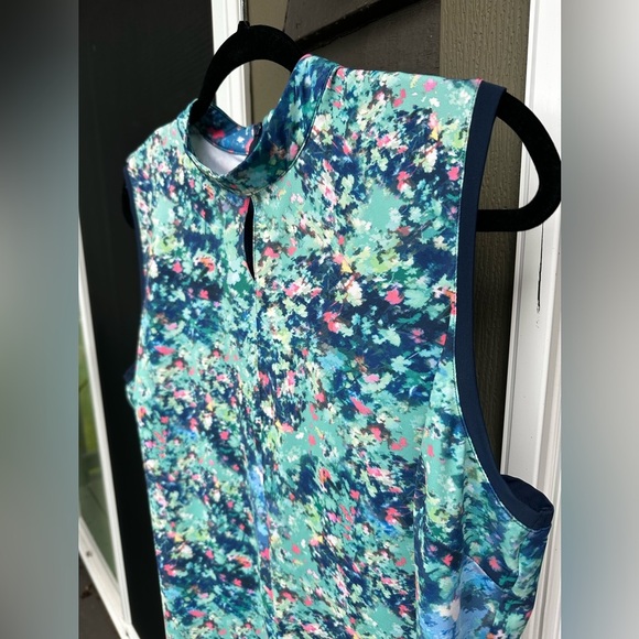 Lady Hagen Women’s Sleeveless Top - Blue and Green Size XL - Picture 4 of 6